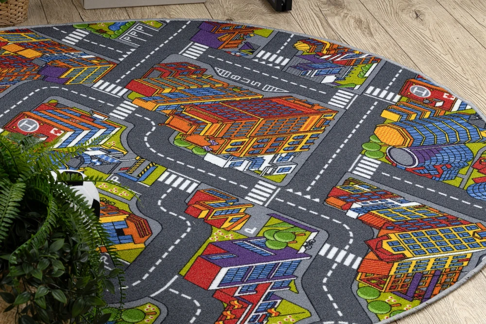 Dywany Uszczow Rugsx vaikiškas kilimas Big City, 100 cm