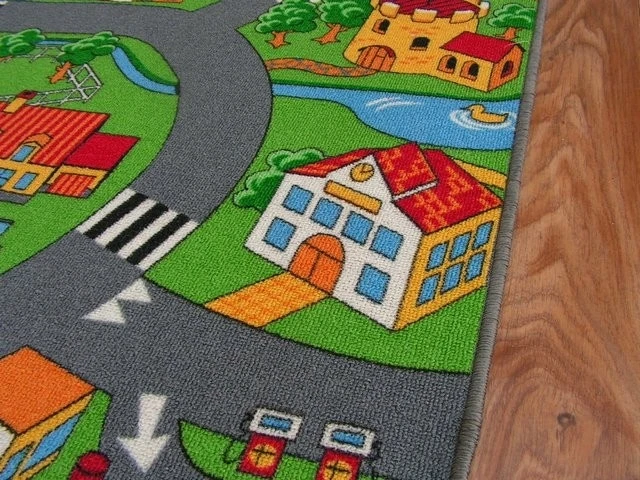 Dywany Uszczow Rugsx vaikiškas kilimas Little Village, 150x300 cm