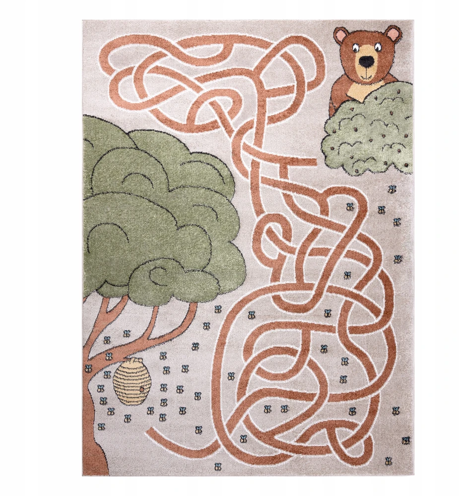 Dywany Uszczow VAIKŲ KILIMAS FUN 160x220 cm HONEY smėlio spalvos #O564