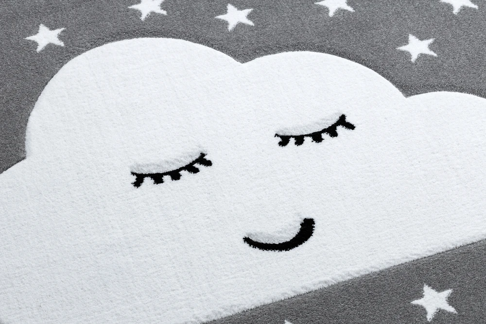 Dywany Uszczow VAIKŲ KILIMAS PETIT 80x150 CLOUD pilkas #GR3460