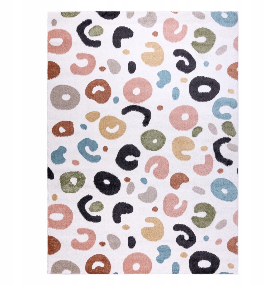 Dywany Uszczow VAIKŲ kilimėlis FUN Spots spots cream POLISH POLISH 200x290 cm