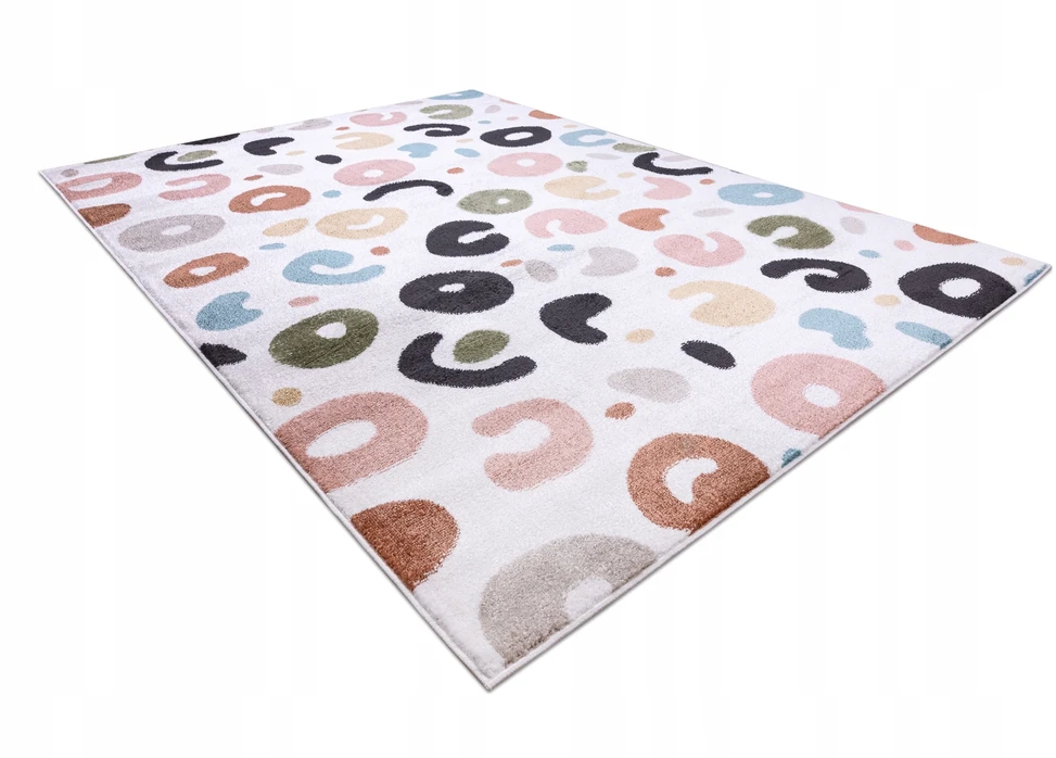Dywany Uszczow VAIKŲ kilimėlis FUN Spots spots cream POLISH POLISH 200x290 cm