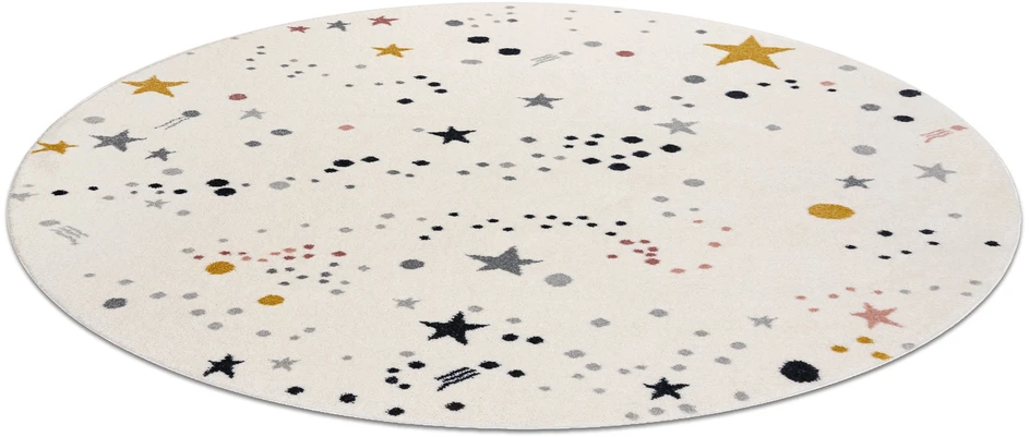 Dywany Uszczow VAIKŲ kilimėlis kremas STARS stars SKY sensorinis ratas 120 cm