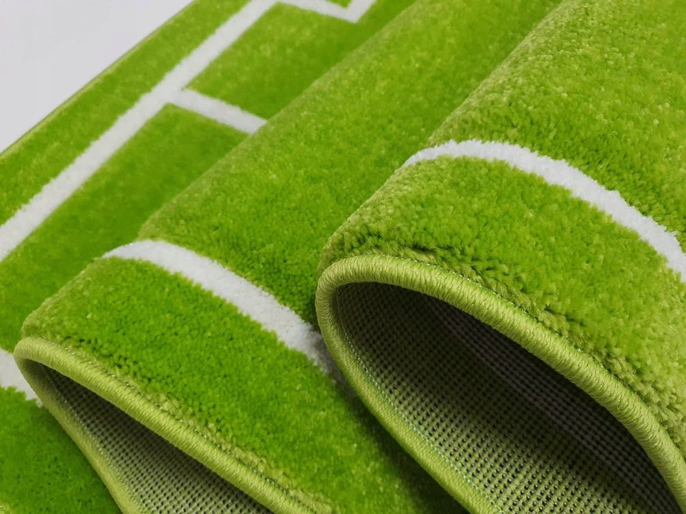 Dywanypers Dywan CUBE 3D 80x120 boisko UEFA FIFA hop piłka žalia piłka nożna GRUBY