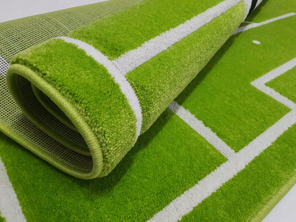 Dywanypers Dywan CUBE 3D 80x120 boisko UEFA FIFA hop piłka žalia piłka nożna GRUBY