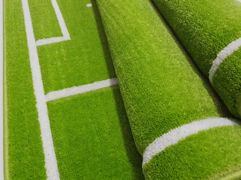 Dywanypers Dywan CUBE 3D 80x120 boisko UEFA FIFA hop piłka žalia piłka nożna GRUBY