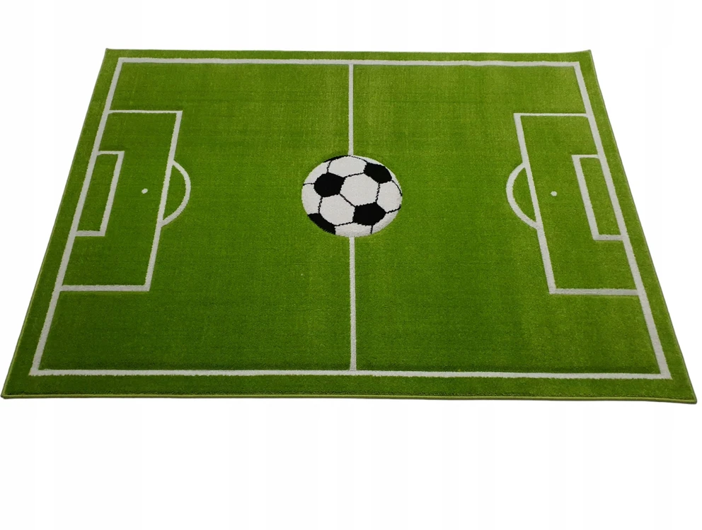 Dywanypers Dywan CUBE 3D 80x120 boisko UEFA FIFA hop piłka žalia piłka nożna GRUBY