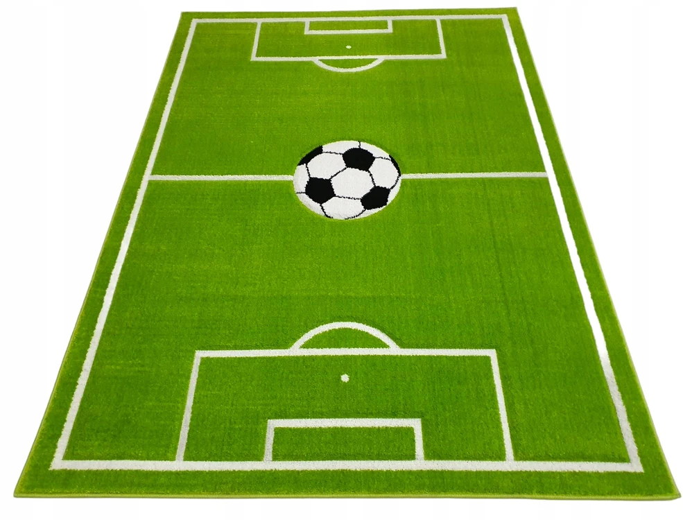 Dywanypers Dywan CUBE 3D 80x120 boisko UEFA FIFA hop piłka žalia piłka nożna GRUBY