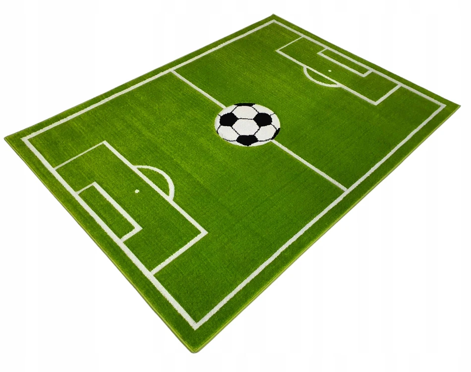 Dywanypers Dywan CUBE 3D 80x120 boisko UEFA FIFA hop piłka žalia piłka nożna GRUBY