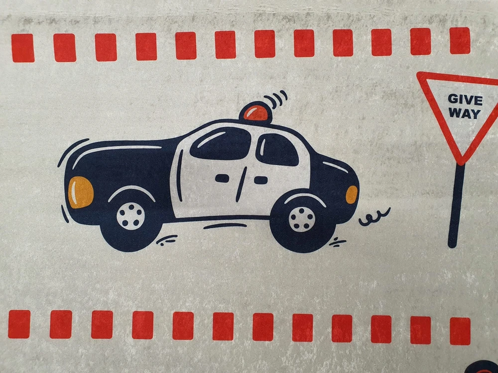 Dywanypers Dywan DIGITAL 112 karetka straż pożarna policja auto 140x200 samochody