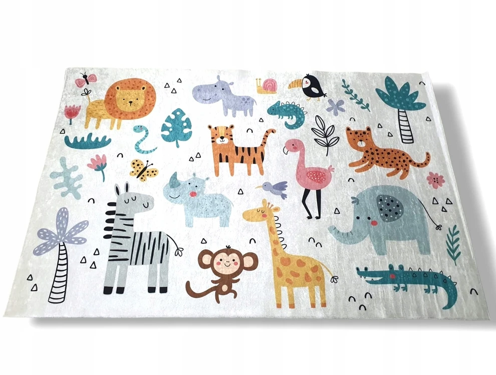 Dywanypers Dywan DIGITAL AFRYKA safari dżungla boho 80x150 styl motyw jungle lew zoo
