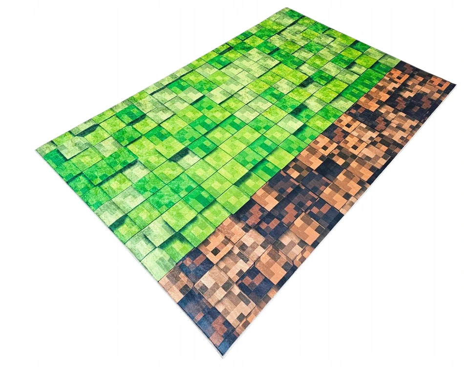Dywanypers Dywan DIGITAL PIXEL 160x230 gamingowy dla gracza MC w kostki cube kwadraty