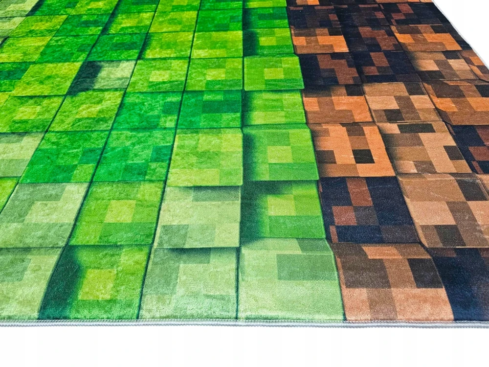 Dywanypers Dywan DIGITAL PIXEL 160x230 gamingowy dla gracza MC w kostki cube kwadraty