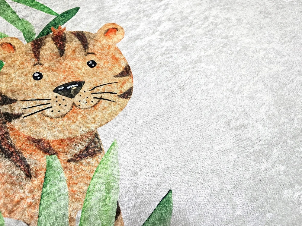 Dywanypers Dywan DIGITAL SAFARI 80x150 motyw JUNGLE w zwierzątka żyrafa dżungla zoo