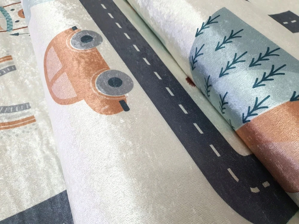 Dywanypers Dywan DIGITAL ULICA miasto 140x200 w ulice drogi auto tęcza góry las boho