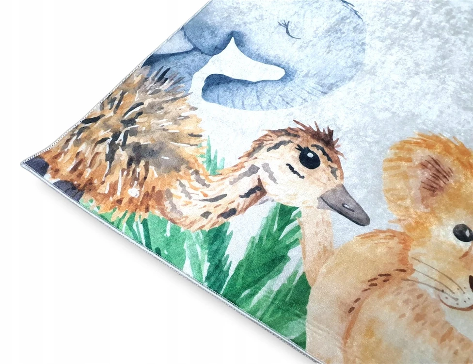 Dywanypers Dywan DIGITAL ZOO 160x230 motyw JUNGLE w zwierzątka żyrafa dżungla las