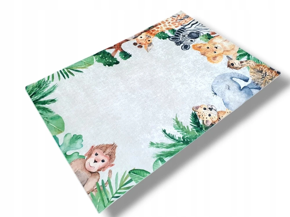 Dywanypers Dywan DIGITAL ZOO 160x230 motyw JUNGLE w zwierzątka żyrafa dżungla las