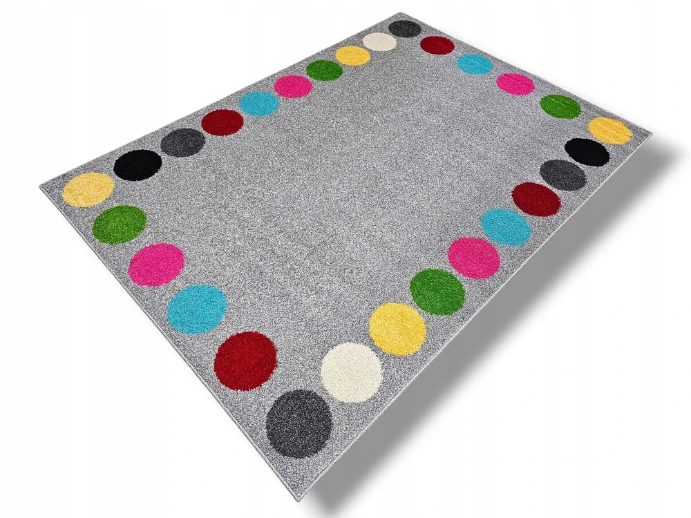 Dywanypers Dywan FUNKY KROP 160x220 pilka w kółka 28 kropki do przedszkola su atestem