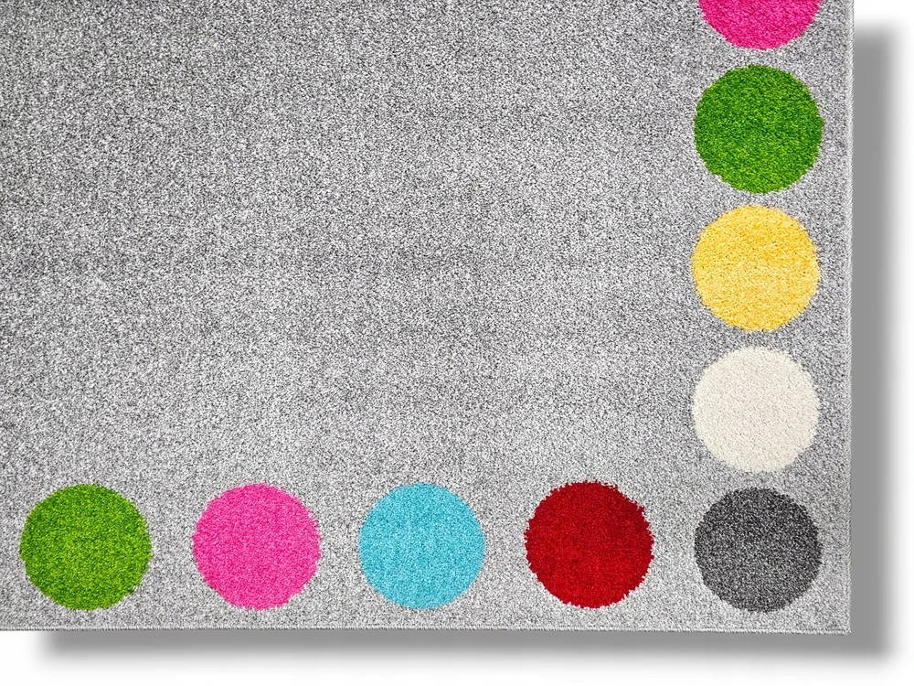 Dywanypers Dywan FUNKY KROP 160x220 pilka w kółka 28 kropki do przedszkola su atestem