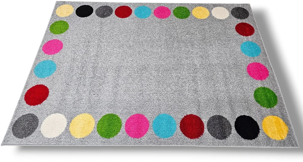 Dywanypers Dywan FUNKY KROP 160x220 pilka w kółka 28 kropki do przedszkola su atestem