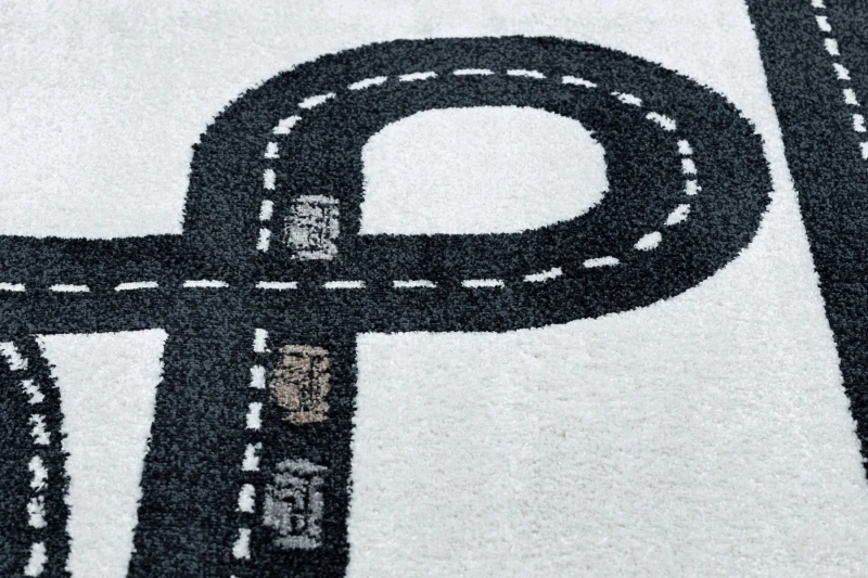 dywanypers FUN TRACK kilimas 140x190 gatvių miesto automobiliai