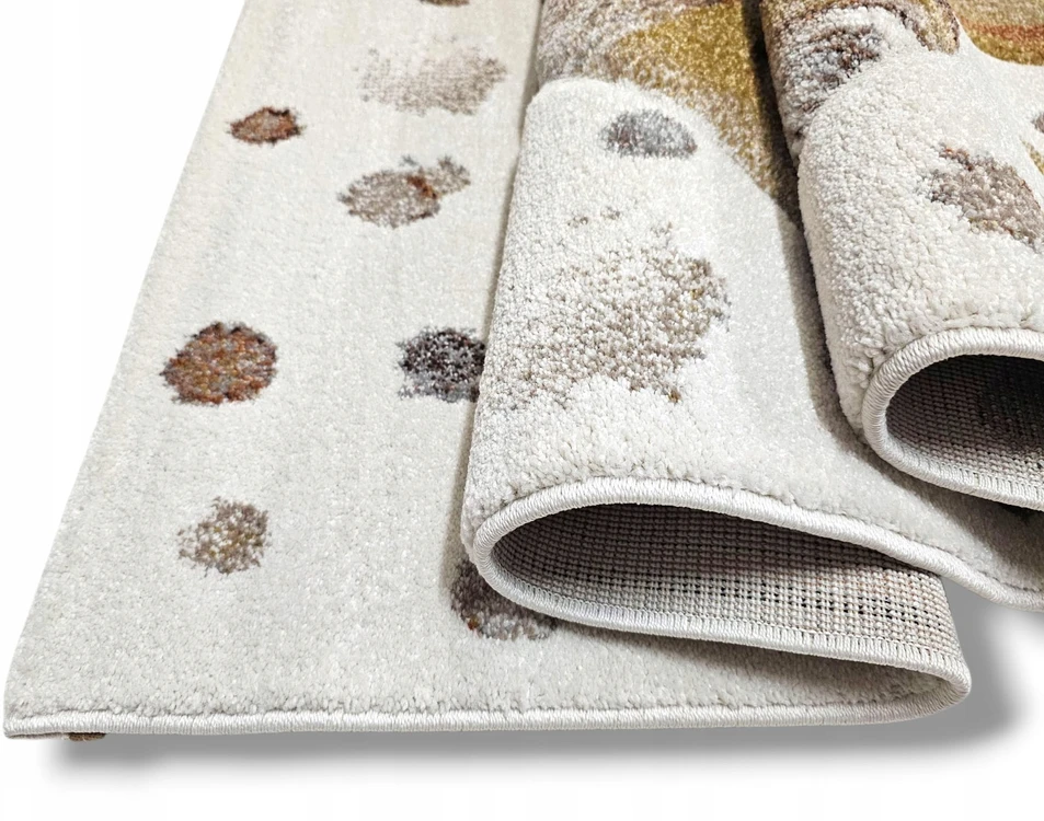 Dywilan Dywan LUNA 80x150 LEW vaikams dziecięcy w stylu boho safari GRUBY 3D