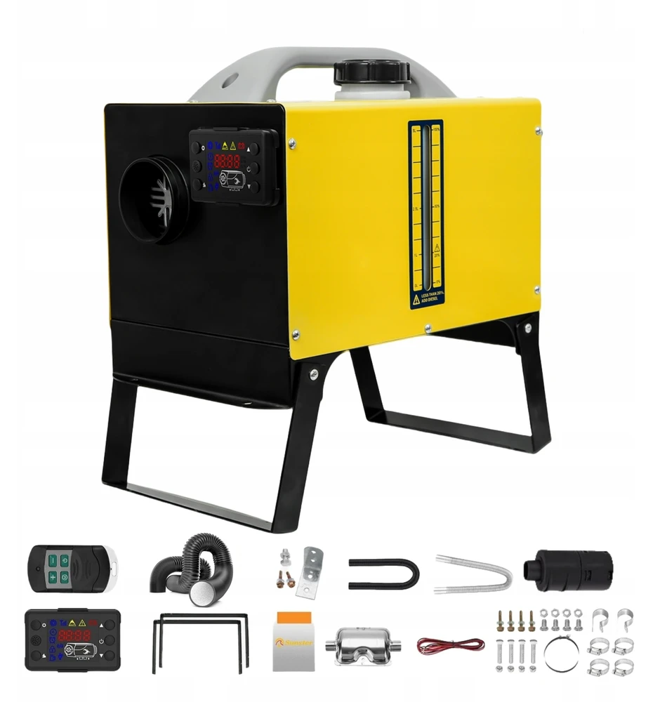 Dyzelinis oro šildytuvas 8kW 12/24V Camper LCD nuotolinio valdymo pultui