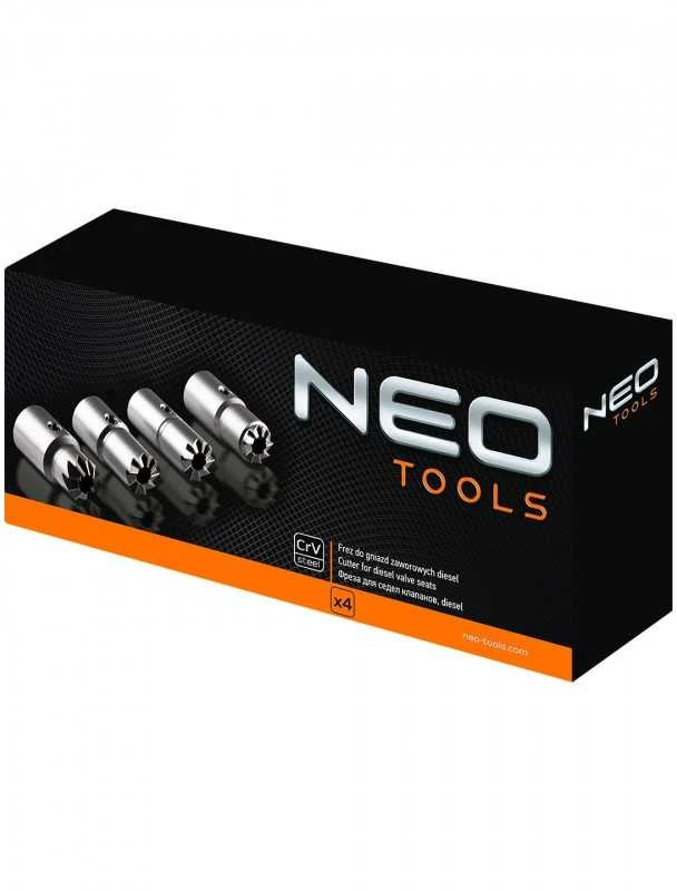 Dyzelinių variklių purkštuvų sėdynių frezų rinkinys NEO 11-218 (4 vnt.)