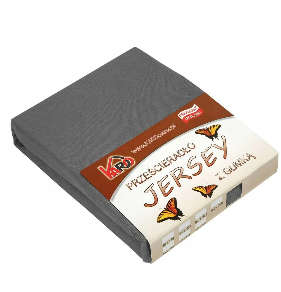 Džersio lakštas su elastine juostele 80x160 balta 001 storis 150g/m2 KARO