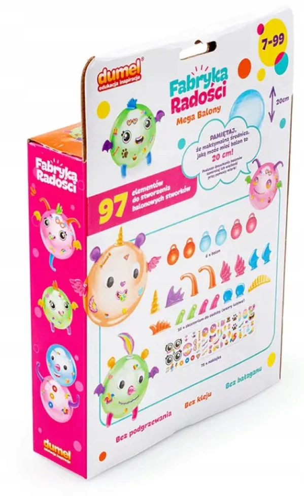 Džiaugsmo fabrikas. Mega balony (komplektas uzupełniający) Dumel Discovery