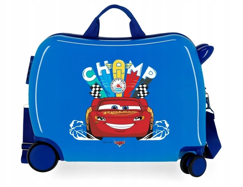 Joumma Bags Dziecięca dėklas podróżna na kółkach / Jeździk DISNEY AUTA (CARS) Žydra, 2049823