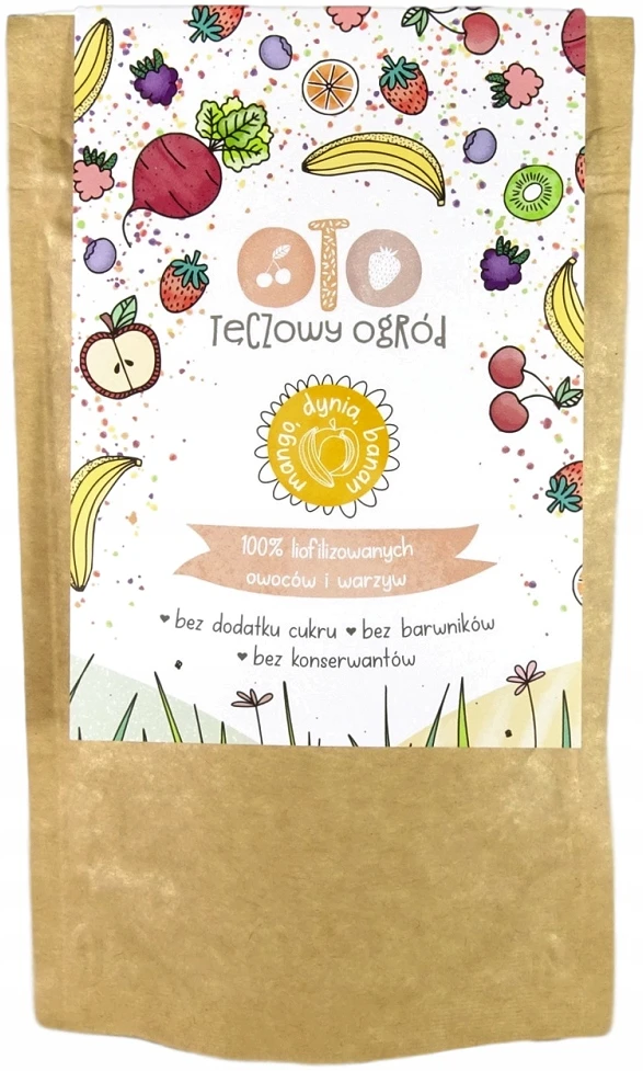 DŽIOVINTI ŠALČIUOSE VAISIAI DARŽOVĖS MANGO MOLIŪGIAI BANANAI OTOLANDIA 40g