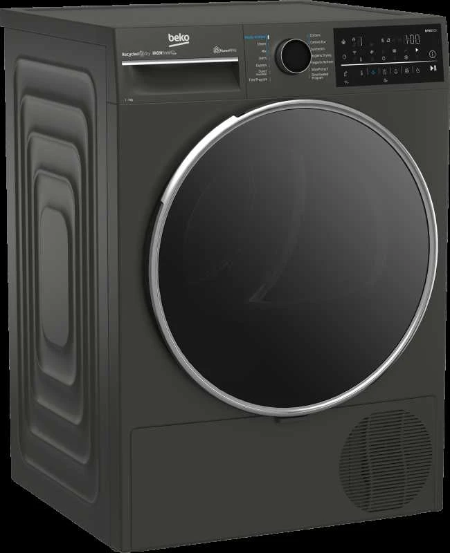 Džiovyklė su šilumos siurbliu Beko B5T89243M, 9 kg, Juoda