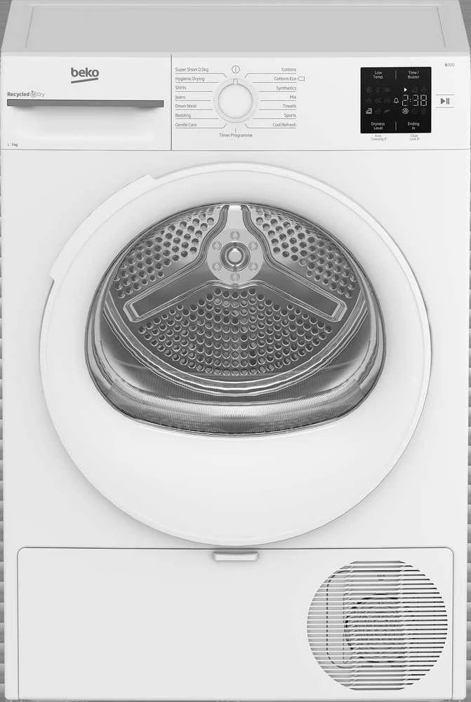 BEKO džiovyklė BM3T37239W, 7kg, D energijos klasė, 54,5 cm pločio