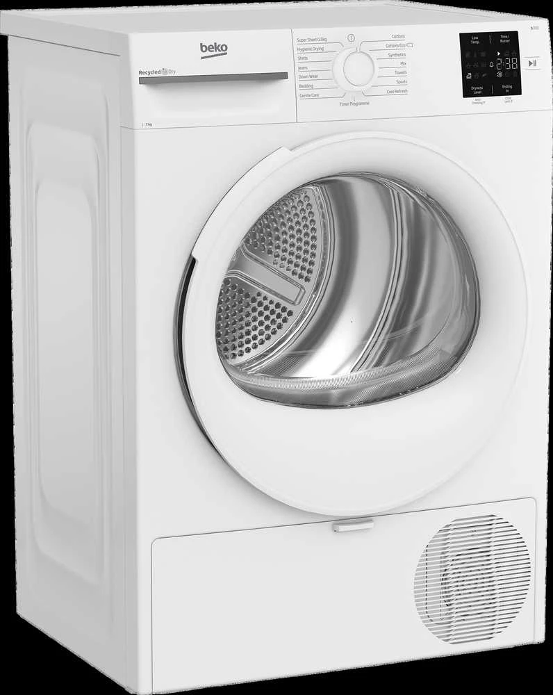 BEKO džiovyklė BM3T37239W, 7kg, D energijos klasė, 54,5 cm pločio
