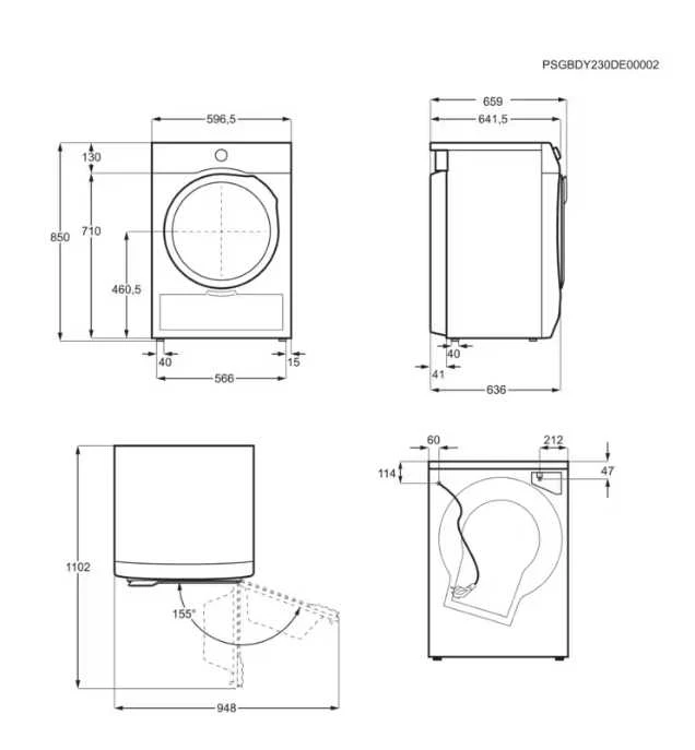 Džiovyklė Electrolux EW7D394UCE