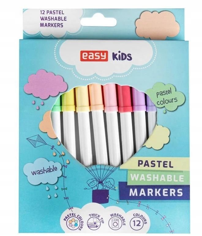 EASY Pastel 12 spalvų - Easy Stationery