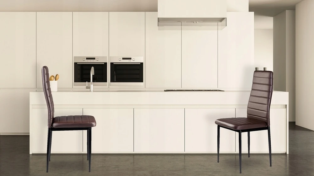 Modernhome PIECES Kėdė kėdžių rinkinys kėdžių svetainei 4 vnt. Brown