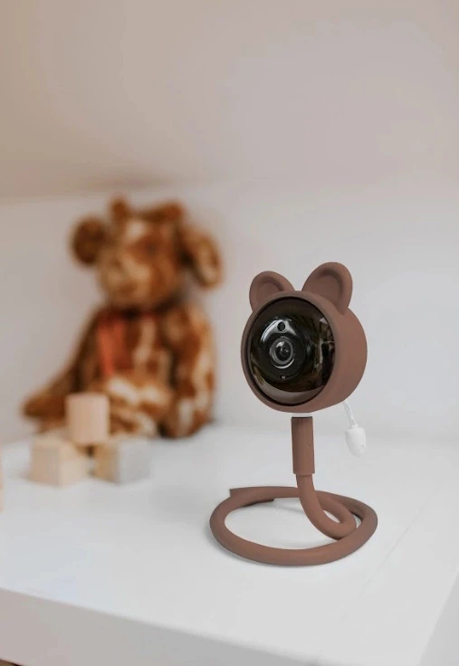 Ecolight Elektroninė auklės kamera Teddy Bear WiFi valdymo TUYA Application 2x laikikliai