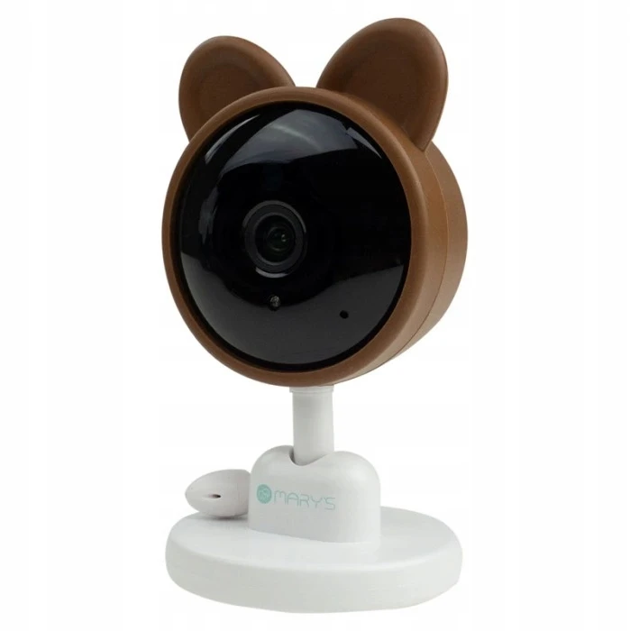 Ecolight Elektroninė auklės kamera Teddy Bear WiFi valdymo TUYA Application 2x laikikliai
