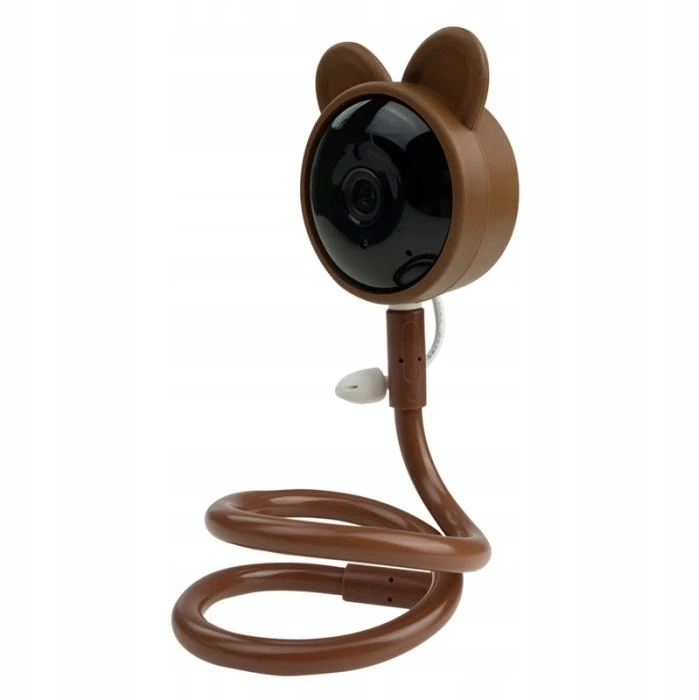 Ecolight Elektroninė auklės kamera Teddy Bear WiFi valdymo TUYA Application 2x laikikliai