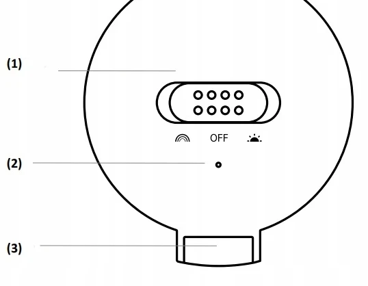Ecolight Lampka nocna LED Bezprzewodowa Kolorowa RGB Owocowa ekipa komplektas 3 vnt.