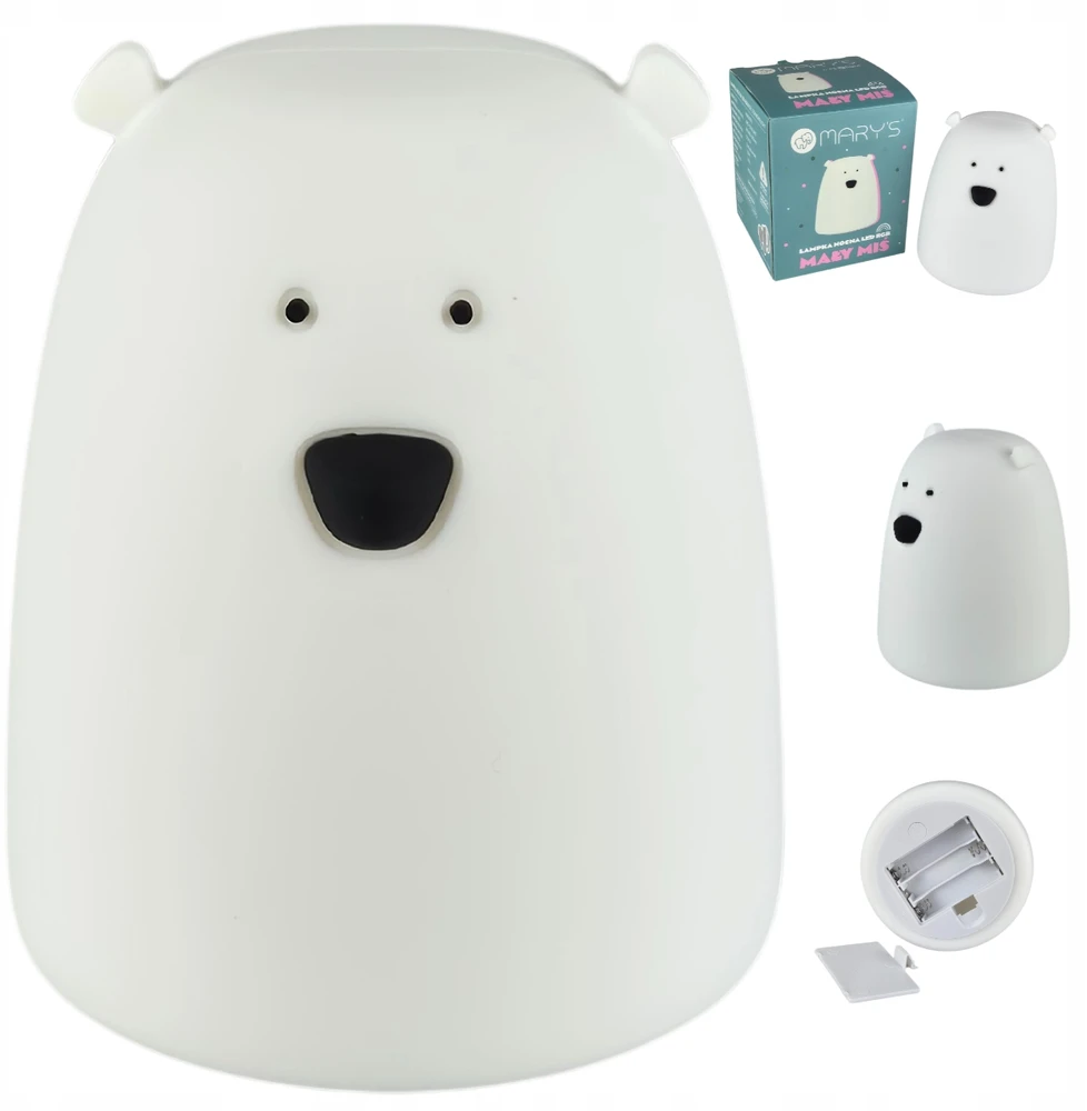 Ecolights MARY'S LED Naktinė lempa - Baltasis lokys