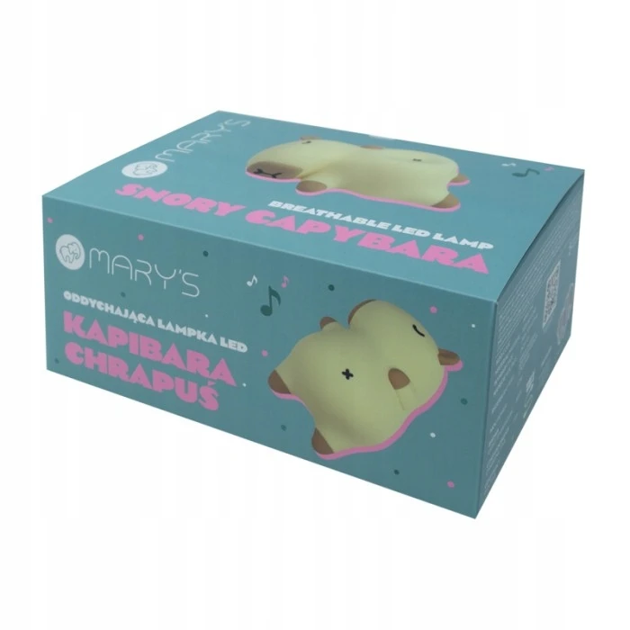 Ecolight MARY'S LED NAKTINIS LEMPAS CAPYBARA SNORING BRETHING USB