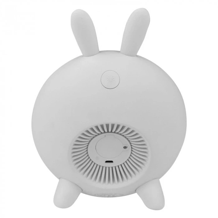 Plexido Ecolight Žadintuvas Elektroninis Laikrodis Skaitmeninis Lampka Nocna LED RGB Baltas Królik