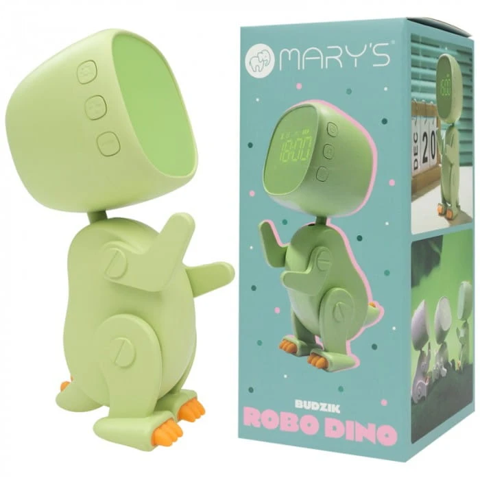 Ecolight MARY'S MW61059 Robo Dino žadintuvas žalias