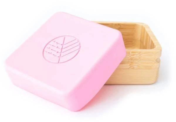 Ecorascals Bamboo Snack Containers 2 vnt. Pilka ir rožinė