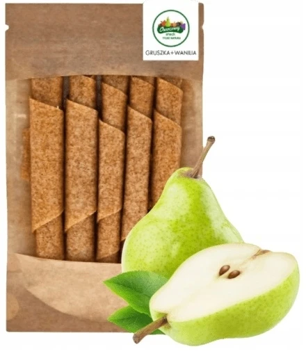 Ecosnacks kriaušių suktinukai su vanile Natural Snack vaikams 50g