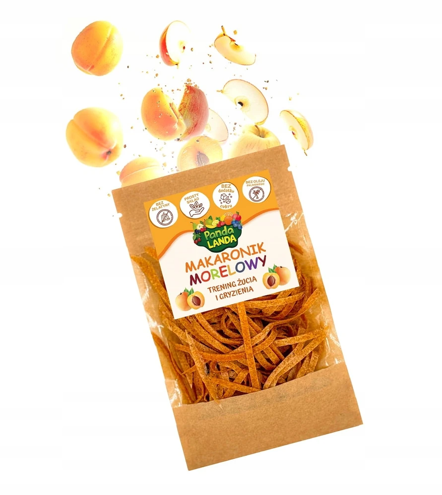 Ecosnacks Macaron Abrikosų makaronai 36 g