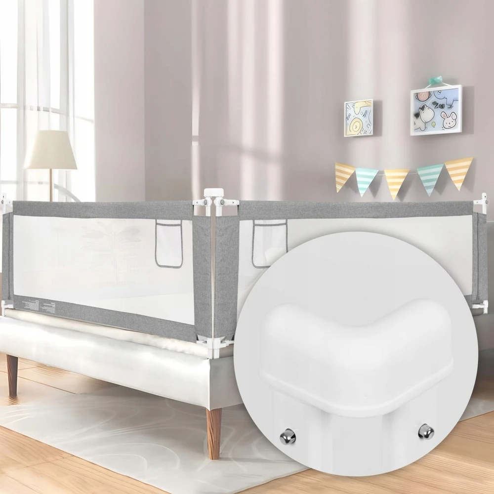 Ecotoys Barierka do łóżka 157 cm vaikams zabezpieczenie przed upadkiem